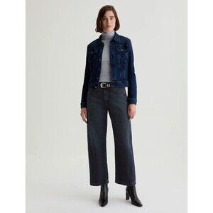 $265 AG Adriano Goldschmied Hattie Jean High-Rise Barrel In 2 Year Prose Size 27